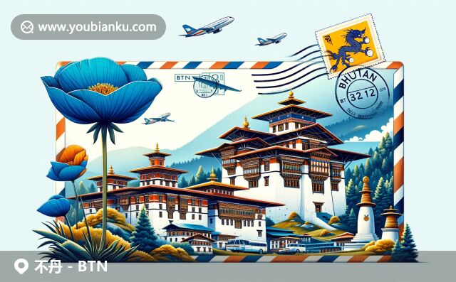 不丹文化與郵政主題完美融合，展現(xiàn)國(guó)旗、虎穴寺和藍(lán)罌粟等獨(dú)特元素