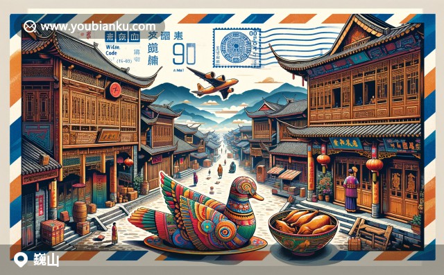 巍山古城、彝族服飾與烤鴨郵票圖案 - 展現(xiàn)云南獨(dú)特風(fēng)貌與郵政魅力