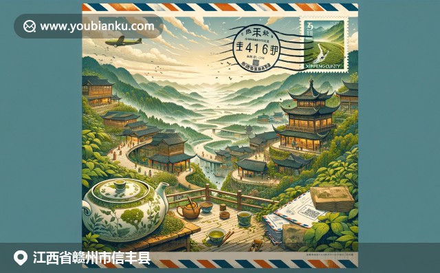 江西信豐縣融合自然風光、梅關古道和茶文化，展現(xiàn)豐厚歷史底蘊與新郵政主題