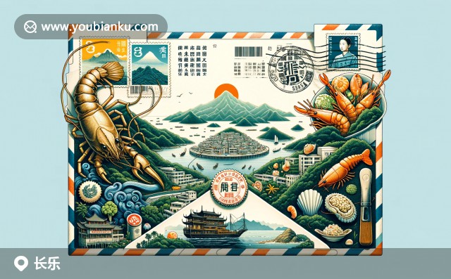 長(zhǎng)樂(lè)市風(fēng)光與海鮮郵票郵戳藝術(shù)展示 - 觀音山的寧?kù)o與海鮮多樣性